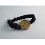 A 14ct gold pocket/fob watch (a/f)