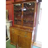 A George III mahogany secretaire,