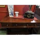 A circa 1840 a mahogany side table,