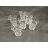 A set of six Walsh of England water glasses