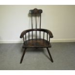 A Welsh Country comb-back chair