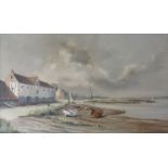 SHIRLEY CARNT (XX) A framed oil on canvas of Burnham Overy Staithe, Norfolk signed bottom right.