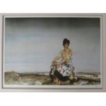 A framed and glazed limited edition print after William Russell Flint - Mademoiselle Sophie.