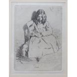 JAMES ABBOT MCNEILL WHISTLER (1834-1903) A framed and glazed etching entitled 'Annie'.