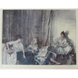 WILLIAM RUSSELL FLINT (1880-1969) A framed and glazed limited edition print 'The Trio' pencil