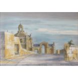 CHARLES MADDEN (XX) A framed and glazed watercolour, "Tal Puovidenza Malta", signed and dated '77,