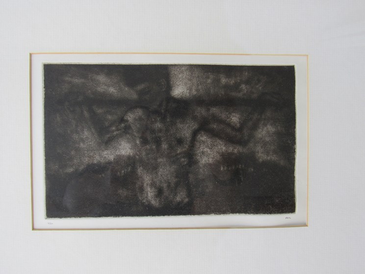 Six Limited Edition etchings including figurative and landscapes, monogrammed PRG, - Bild 2 aus 3