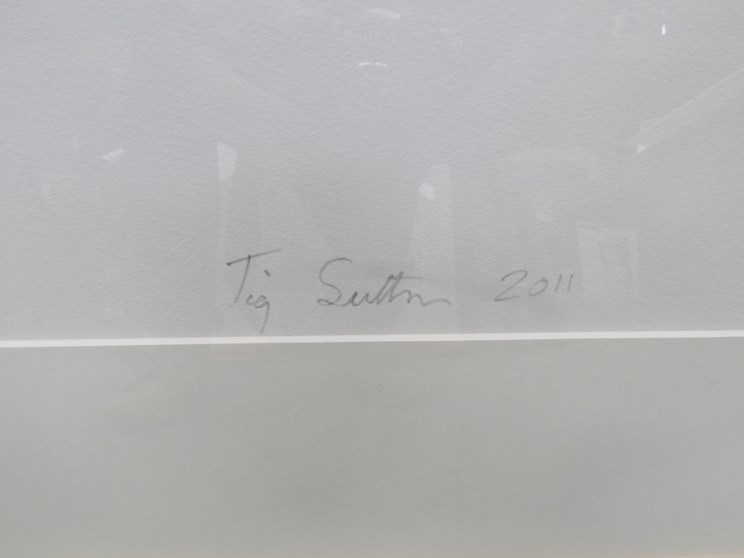 TIG SUTTON (XX/XXI) A large Artist proof coloured print, "In a Space" pencil signed and dated 2011, - Bild 2 aus 2