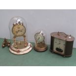 Three various German anniversary clocks