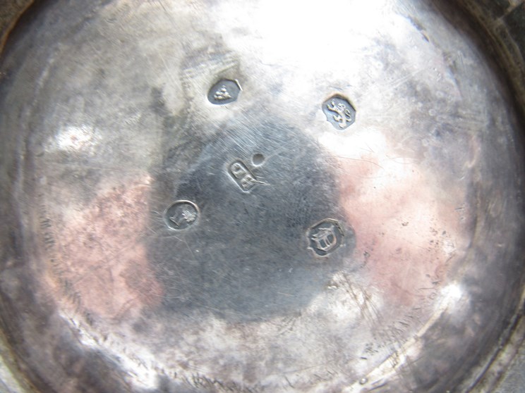 An early Victorian silver teapot and milk jug, each of fluted baluster form, - Image 3 of 4