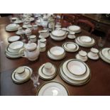 A large quantity of Royal Grafton "Warwick" tablewares including tureens, cafetiere,