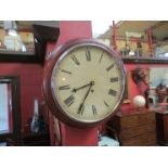 A mahogany cased 30 hour dial clock