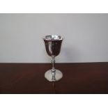 A Mappin & Webb silver goblet, Sheffield 1969,