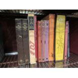 Eleven Folio Society volumes including "Don Quixote",