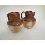 Two 19th Century harvest ware jugs