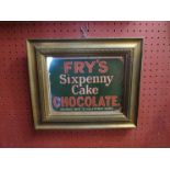 A Fry's chocolate advertising print, framed,