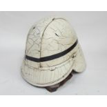 A 1930's dated fire chief officer fireman's helmet by Hendry of Glasgow