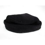 A WWII German panzer tank crew beret,