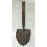 A military shovel,