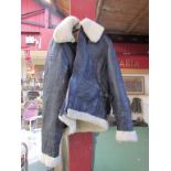 A reproduction sheepskin flying jacket