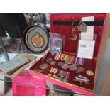 A WWII medal group consisting of Italy, Africa and 1939-45 stars, Campaign and Defence medals.