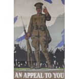 AN APPEAL TO YOU: An original WWI Parliamentary Recruiting Committee poster No.