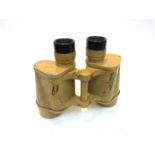 A WWII German pair of Carl Zeiss binoculars painted in sand finish,