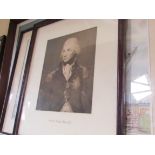Three Nelson theme prints including portrait and HMS Victory,