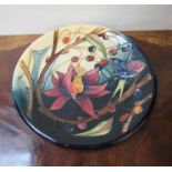 A Walter Moorcroft "Hartgring" pattern plate design by Emma Bossons,