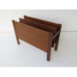 A teak magazine rack