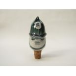 A Richard & Sue Parkinson Pottery bottle stopper in the form of a policemans head 12.