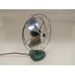 An H Frost & Co large chrome metal electric fan