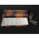 A boxed set of Iillala shot glasses by Tapio Wirkkala