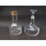 A Dartington wine decanter and carafe designed by Frank Thrower