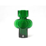 An Alsterfors (Sweden) green glass vase, designed by Per Olof Strom, 1970. 20.
