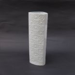 An Alboth & Kaiser white gloss porcelain vase,