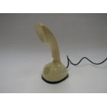 Ericsson Scandinavian vintage plastic telephone in cream