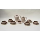 A Poole twin tone part tea service