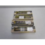 Four boxed Wrenn coaches/cars including Pullman parlour,