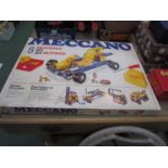 A complete boxed Meccano Motorised set 5 and six board games including Blockbuster