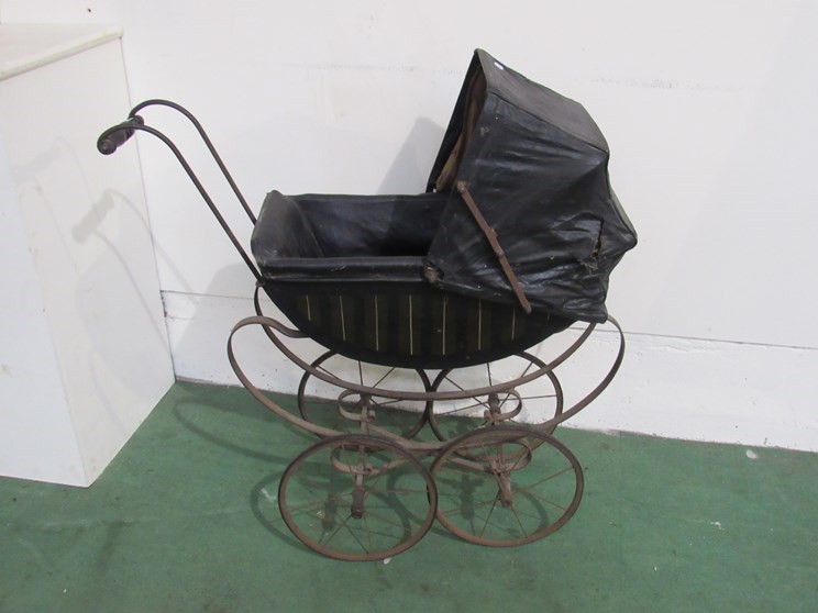 A Victorian style dolls pram