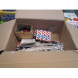 A boxed Scalextric set 31 and a quantity of track and accessories,