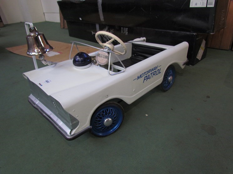 A 1960's Triang Motorway Patrol pedal car,