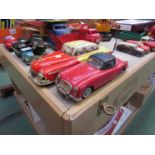 A West German tinplate friction driven car and tinplate MGA