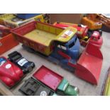 A Marx Toys tinplate "Lumar Construction Company" digger/tipper lorry