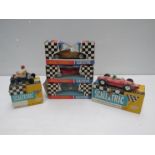 Five boxed 1960's Scalextric cars including Go-Kart