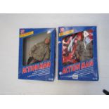 Two boxed collectors edition electronic light and sound battle weapon Action Man figures