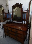 A Victorian mahogany dressing table