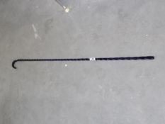 A blue glass walking stick