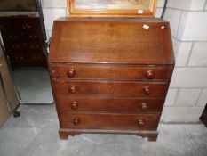 A good 19th century oak bureau